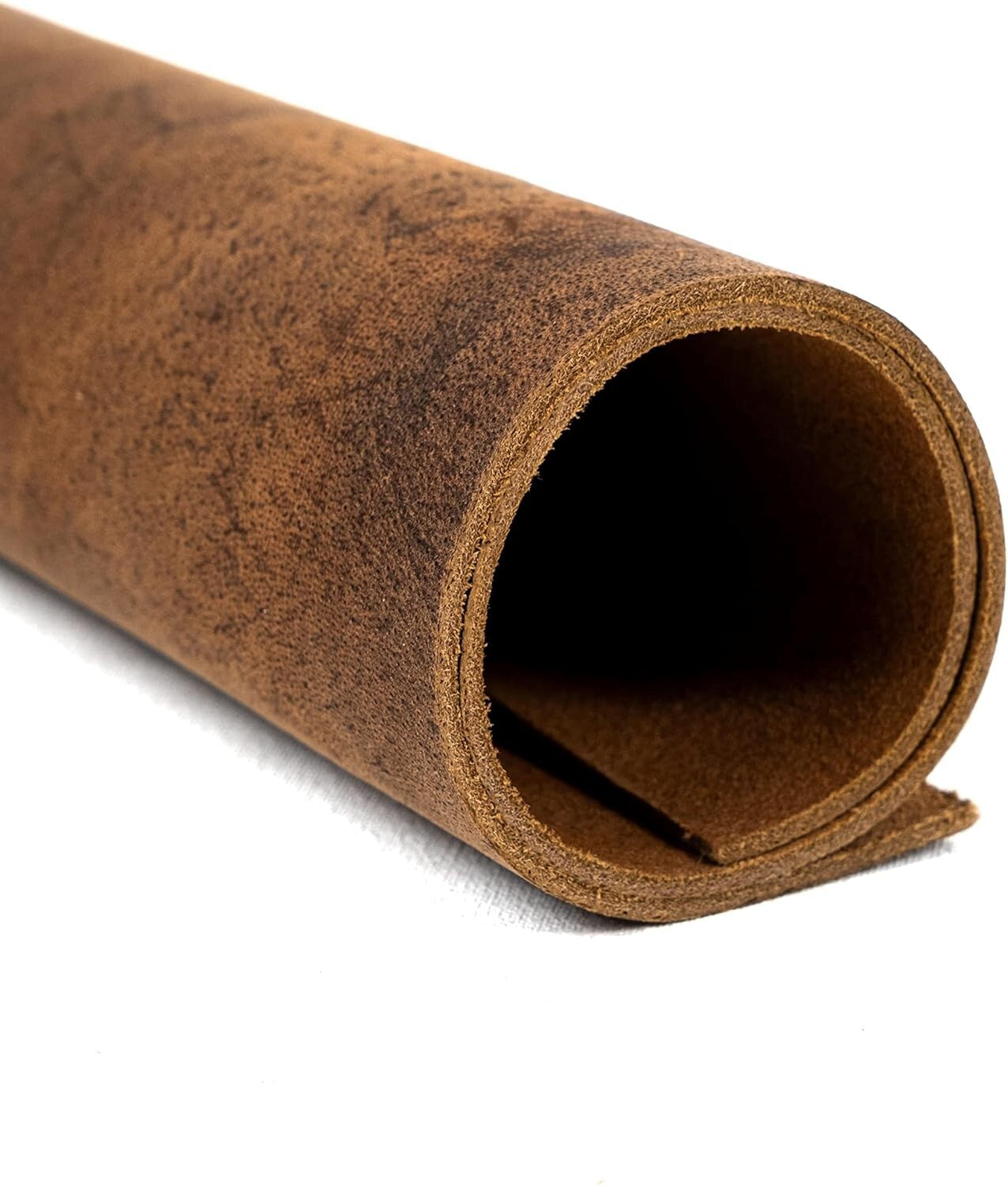 Soft Antique Brown Leather Crafting Sheets - Set of 4 Ideal for DIY Projects