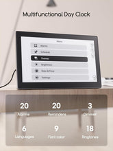 Load image into Gallery viewer, Sleek 10.1-Inch Digital Clock with Temperature &amp; Humidity - Perfect for Home