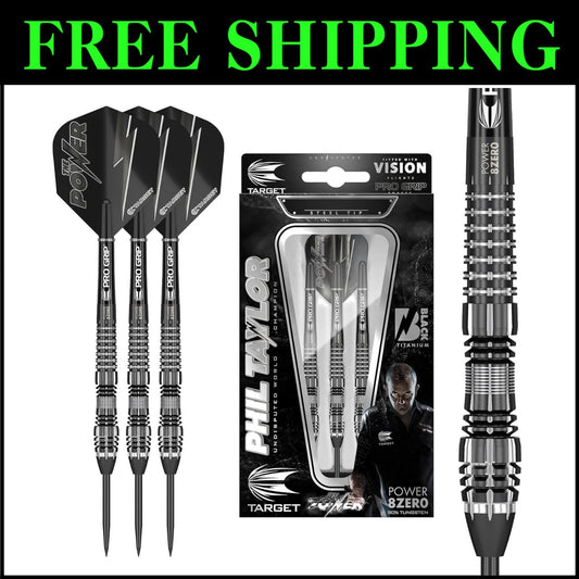 High-Performance 80% Tungsten Steel Tip Darts Set with Black Case - 21G/23G/25G