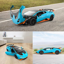 Load image into Gallery viewer, Blue Lamborghini Huracán STO R/C Toy Car 1/14 Scale - Perfect Gift for Ages 8-12
