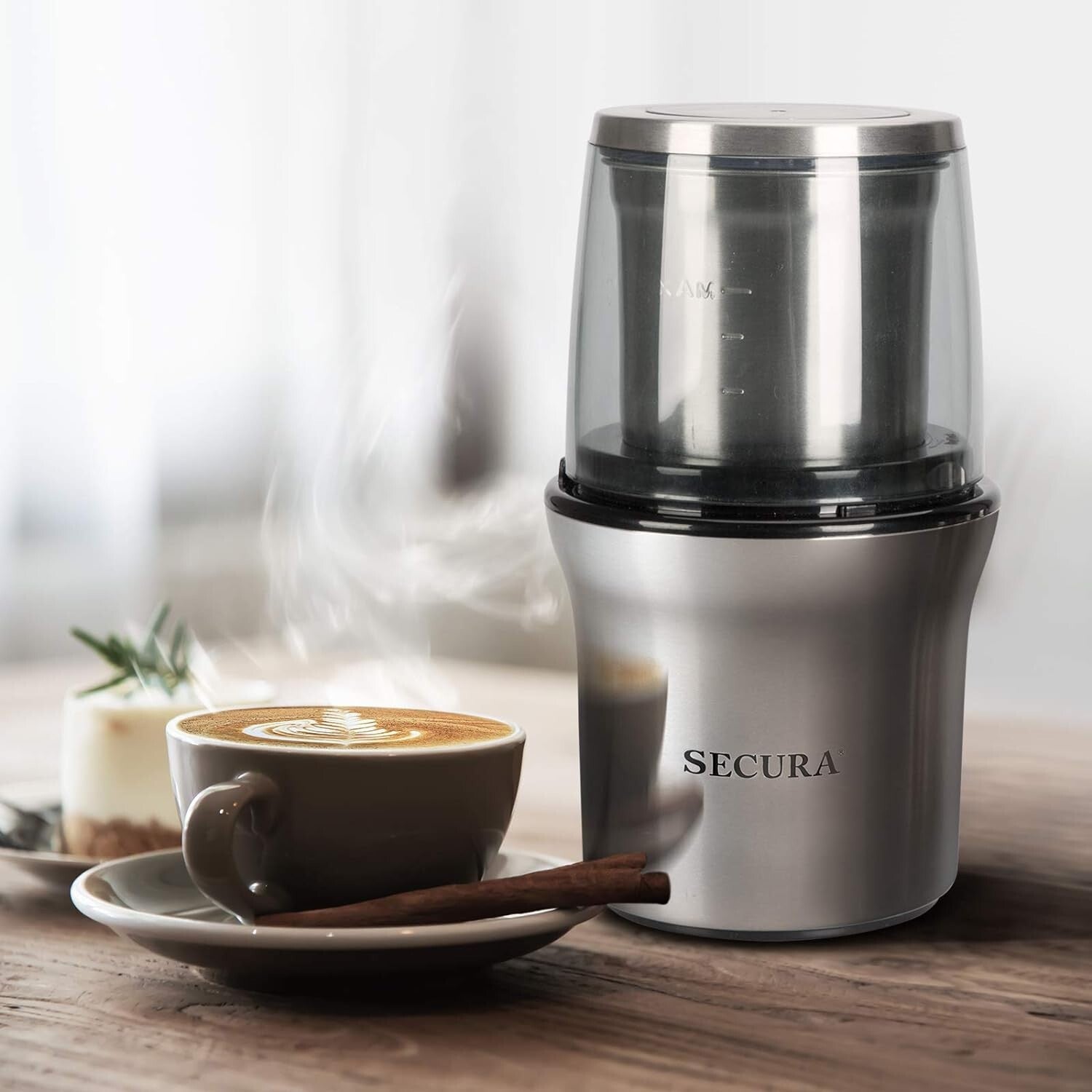 Effortless Grinding: Electric Coffee and Herb Grinder with Precision Control