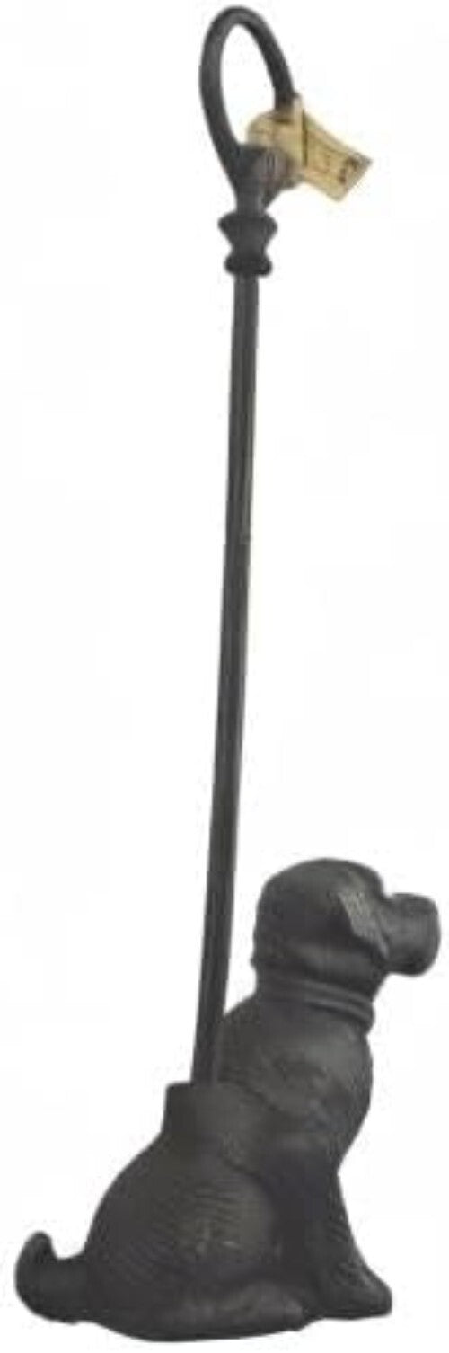 Sturdy Dog Figurine Door Stopper in Black Iron - Ideal Gift for Dog Lovers