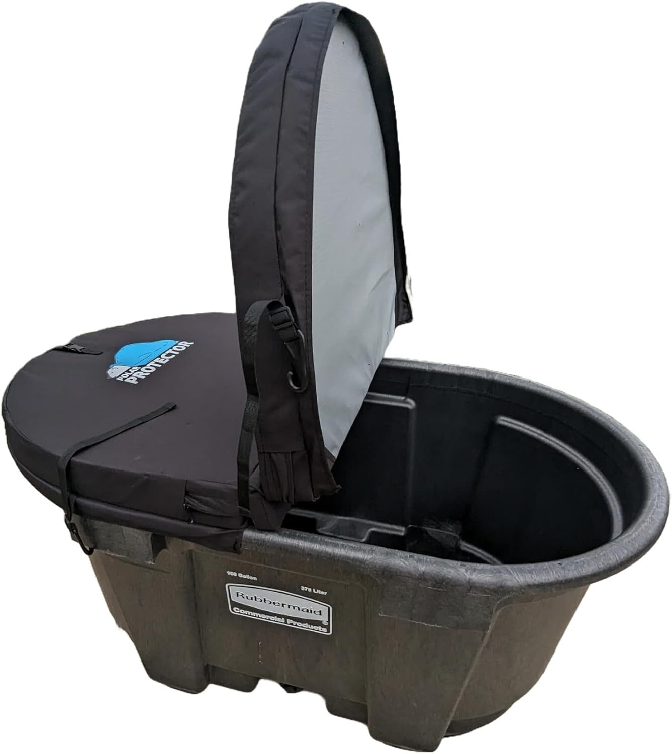 Foldable 100 Gallon Oval Hot Tub Cover - Ultimate Ice Water Therapy Solution