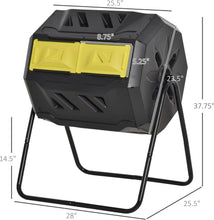 Load image into Gallery viewer, Octagonal 360° Rotating Composter with 16 Ventilation Holes - 43 Gallon Capacity