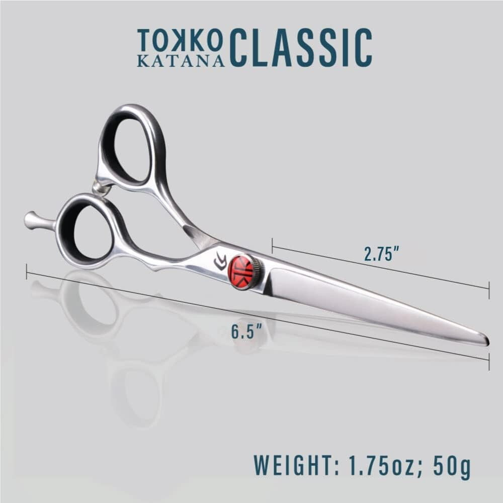 Versatile 6.5" Tokko Hair Shears - Regular and Thinning Scissors for Barbers