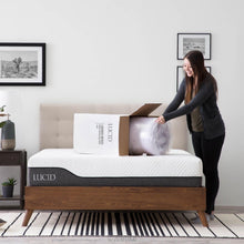 Load image into Gallery viewer, Ultra-Plush 4-Inch King Size Lavender Memory Foam Topper with Ventilated Design
