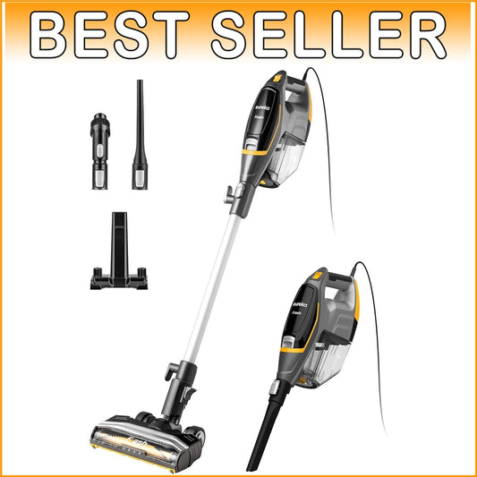 Flash Lightweight Stick Vacuum 15KPa Suction - Corded 2-in-1 for Carpet & Floors