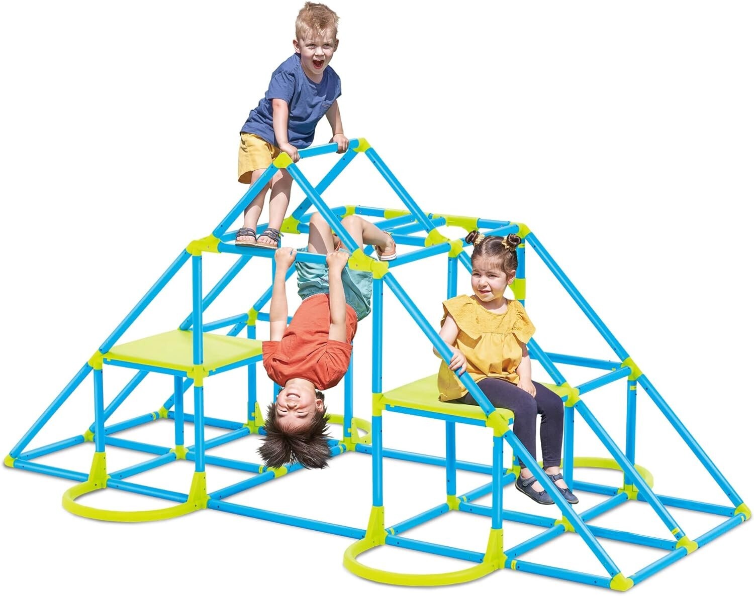 Lightweight Indoor/Outdoor Kids Climbing Tower - Mega Pyramid Design, 3-8 Years