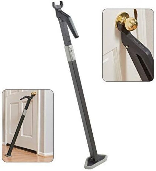 Multi-Surface Adjustable Door Security Bar - Protect Your Home Against Intruders
