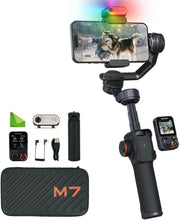 Load image into Gallery viewer, iSteady M7 Smartphone Gimbal Stabilizer with Touchscreen Remote &amp; Fill Light