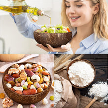 Load image into Gallery viewer, Large 24-Piece Set of Polished Coconut Bowls - Ideal for Salads and Smoothies