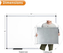 Load image into Gallery viewer, Elegant Magnetic Dry Erase Board 96" x 48" - Ideal for Presentation &amp; Learning