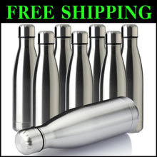 Load image into Gallery viewer, Vacuum Insulated 17oz Sports Water Bottles - 8 Pack, Keeps Drinks Hot &amp; Cold