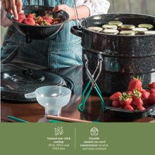 Load image into Gallery viewer, Durable Enamel Canning Pot with Jar Rack - 8-Piece Starter Kit for Home Canning