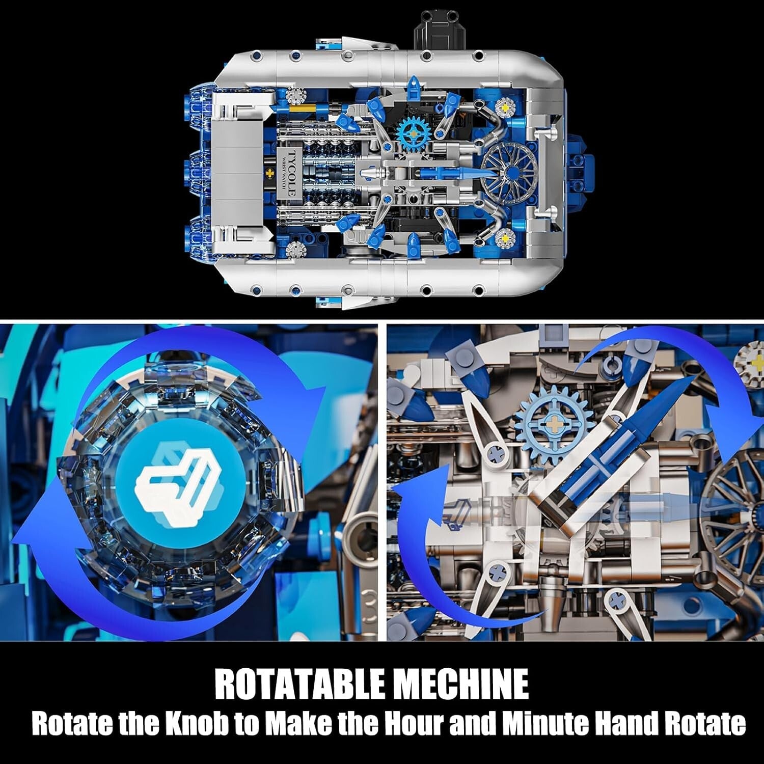 1006PCS TYCOLE Compatible Watch Building Set - Interactive STEM Toy for Ages 8+