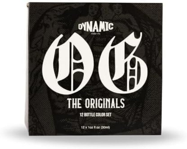 Dynamic Color Tattoo Ink Set - 12 Vivid 1 oz Bottles for Professional Artists