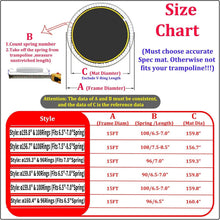 Load image into Gallery viewer, Trampoline Replacement Mat for 15ft Frame - UV Resistant &amp; Easy Setup Included