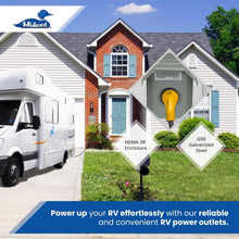 Load image into Gallery viewer, Weatherproof 50A RV Outlet with GFCI - Safe Temporary Power Supply Solution