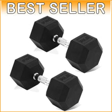 Load image into Gallery viewer, Versatile 35 lb Hex Dumbbells - Ideal for Efficient Muscle Toning and Strength