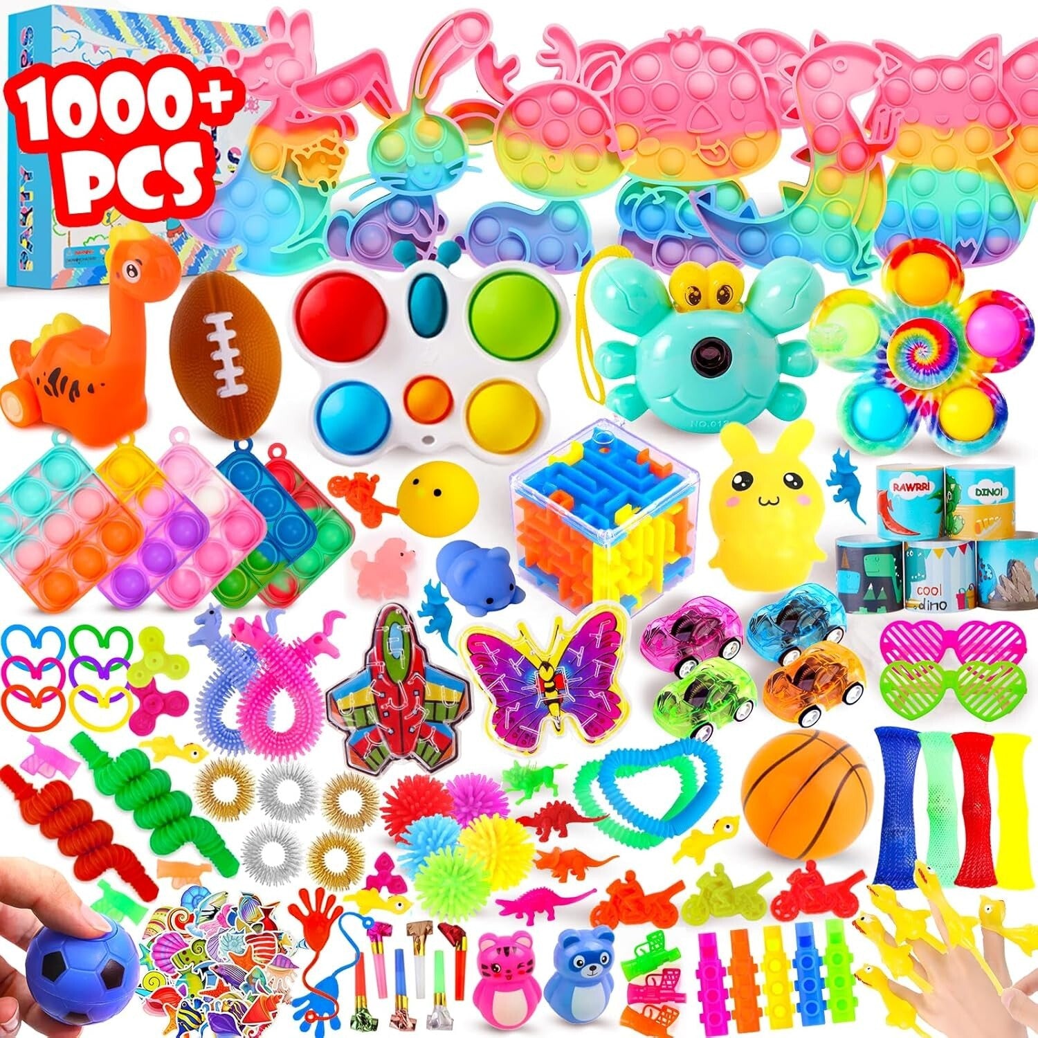 Delightful 1000 Pcs Fidget Toy Set for Kids - Perfect for Parties & Goodie Bags