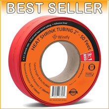 Load image into Gallery viewer, Professional Grade 2" Heat Shrink Tube - 50ft Dual Wall for Superior Protection