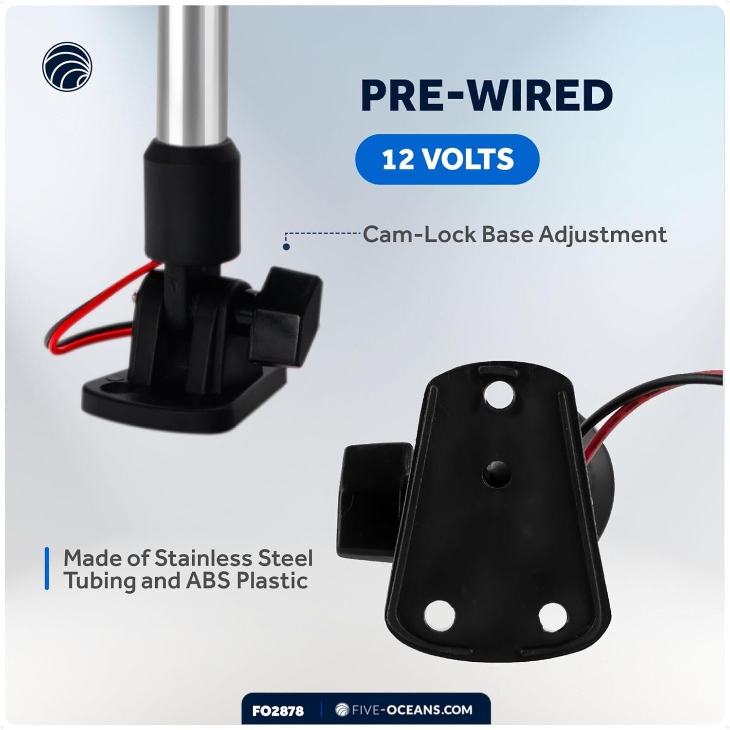 Bright 9-Inch LED Anchor Light with Clear Lens - Certified for Safe Navigation