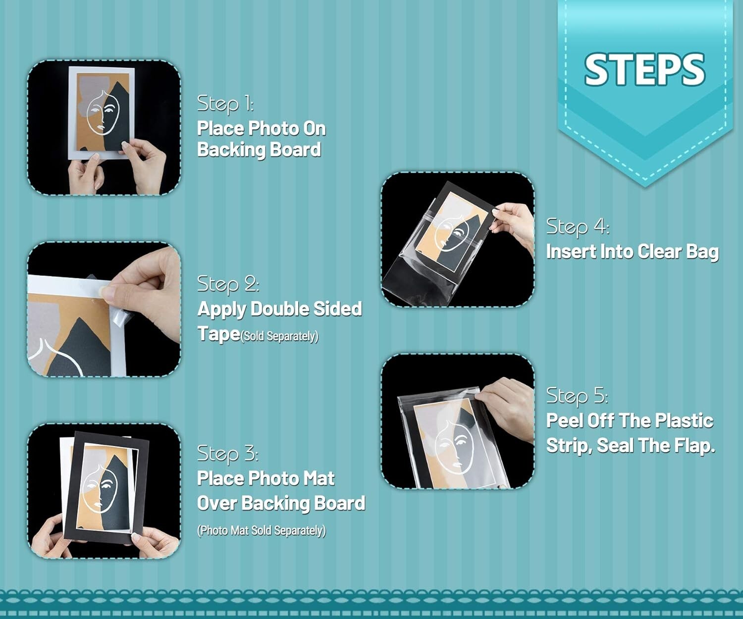 18 3/8 x 24 1/8 Crystal Clear Storage Bags - 100 Pack for Artwork Protection