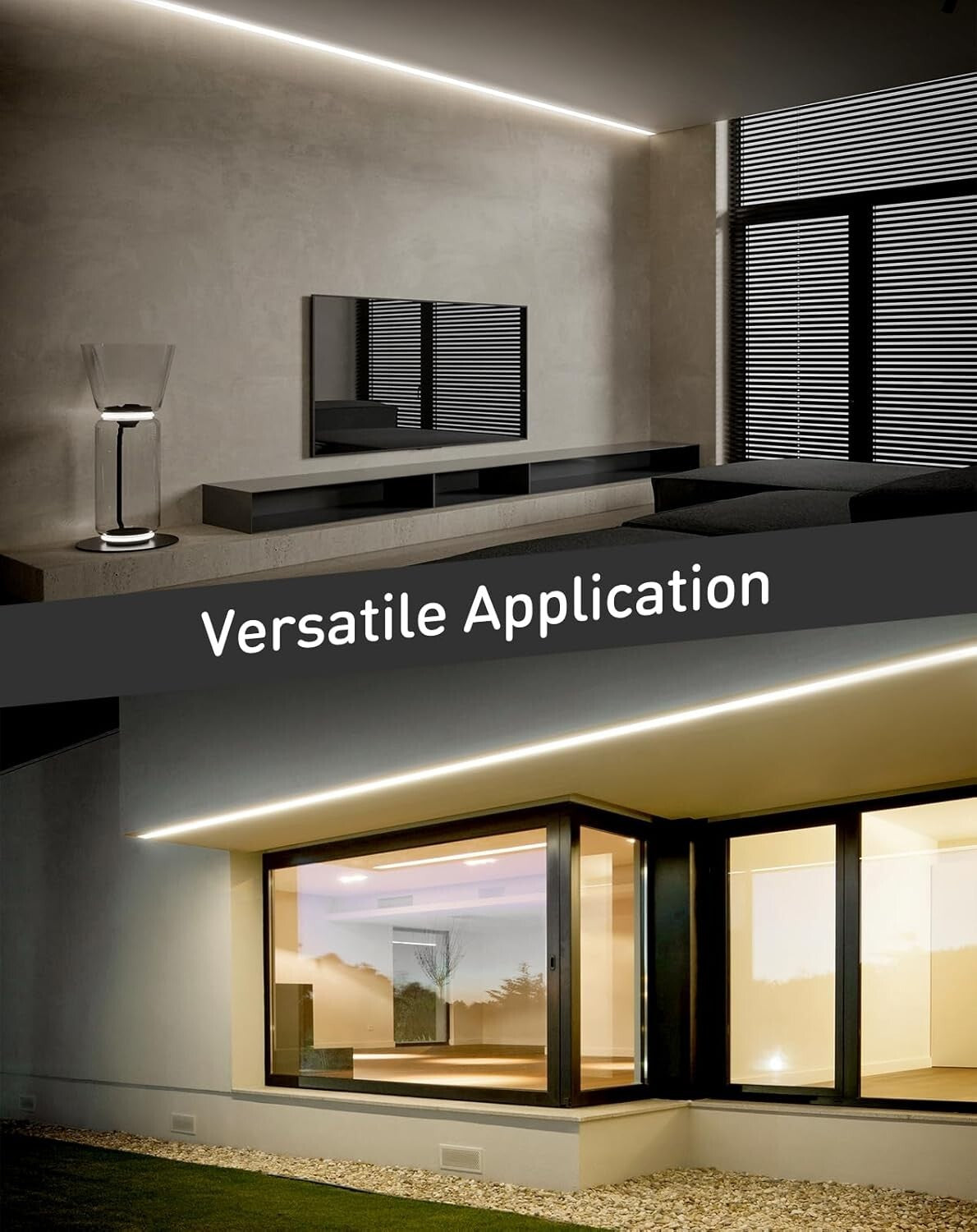 Bright 82FT LED Rope Lights, Connectable & IP65 Certified for Indoor/Outdoor Use