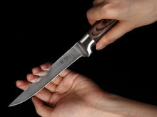 Load image into Gallery viewer, Forged 5.7-Inch Meat Cleaver Knife with Elegant Pakkawood Handle – Gift Boxed
