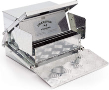 Load image into Gallery viewer, Galvanized Steel Automatic Feeder - Reliable 10-Day Supply for Backyard Chickens
