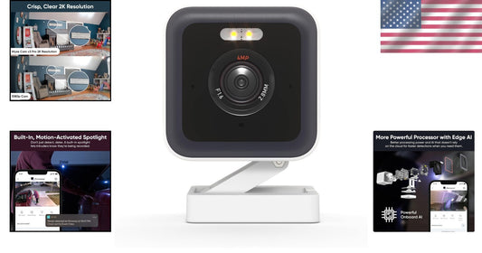 Enhanced Wi-Fi Security Camera with Spotlight, Siren & Child Monitoring Feature