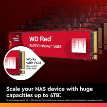 Load image into Gallery viewer, Enhance Your NAS with 4TB WD Red SN700 NVMe SSD - Superior Speed &amp; Endurance