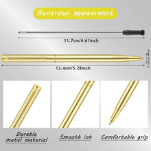 Load image into Gallery viewer, Classic Gold Metal Ballpoint Pens - Perfect for Weddings &amp; Business Use (100)