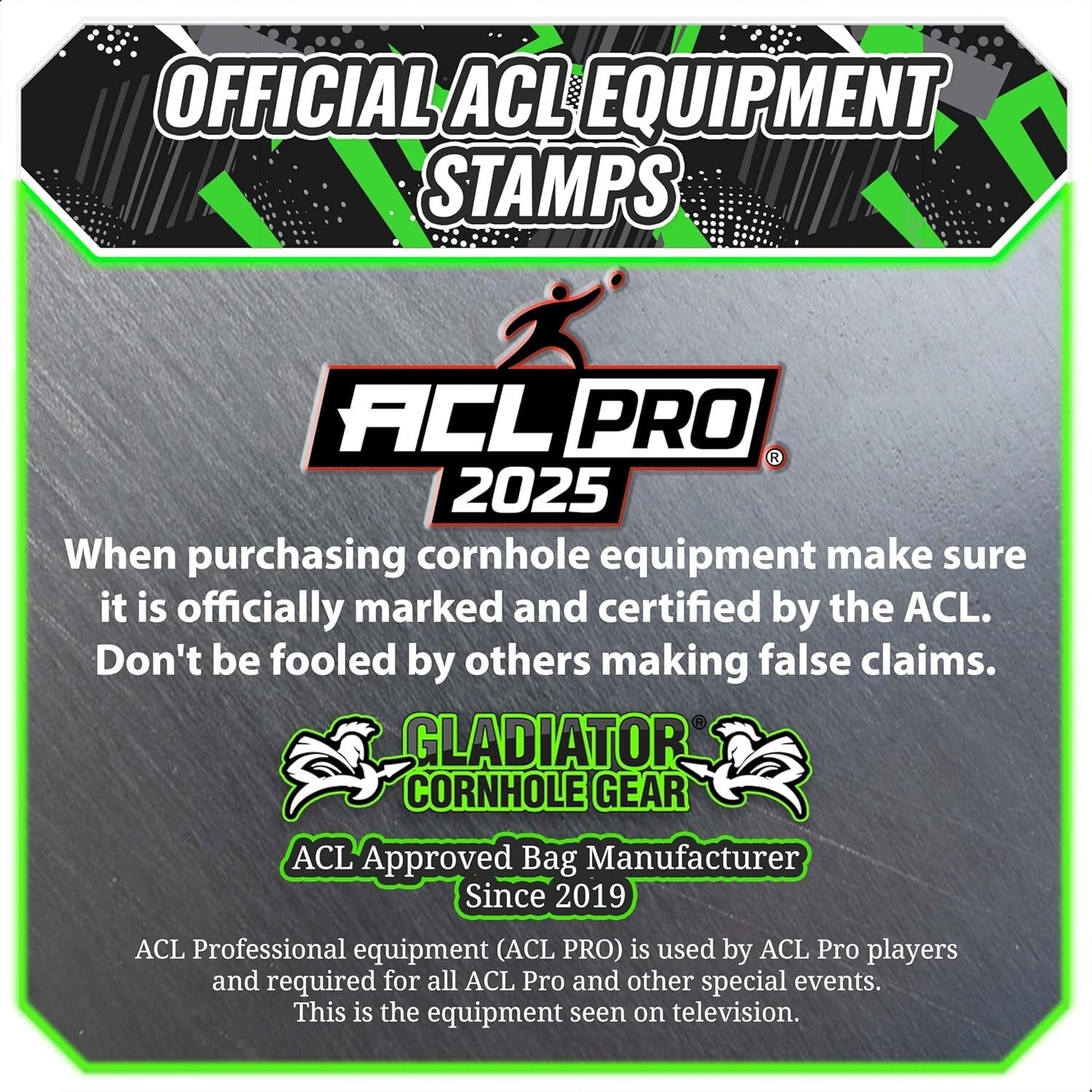 Emerald Cut Cornhole Bags - Set of 4 Resin-Filled for Ultimate Performance