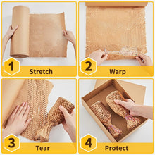 Load image into Gallery viewer, 15''x400' Honeycomb Wrap with 30 Fragile Labels - Ideal for Shipping &amp; Gifts