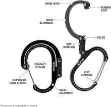 Load image into Gallery viewer, Durable Aluminum Gear Clip &amp; Hook - Stylish Carabiner for Camping &amp; Organization