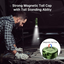 Load image into Gallery viewer, Compact Rechargeable LED Flashlight - IP68 Rated Waterproof &amp; Magnetic Tail Cap