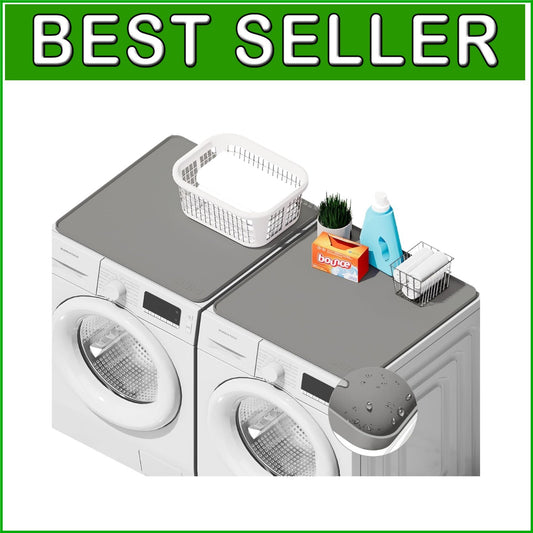 Durable Non-Slip Silicone Washer & Dryer Covers - 26" x 26" Waterproof Design