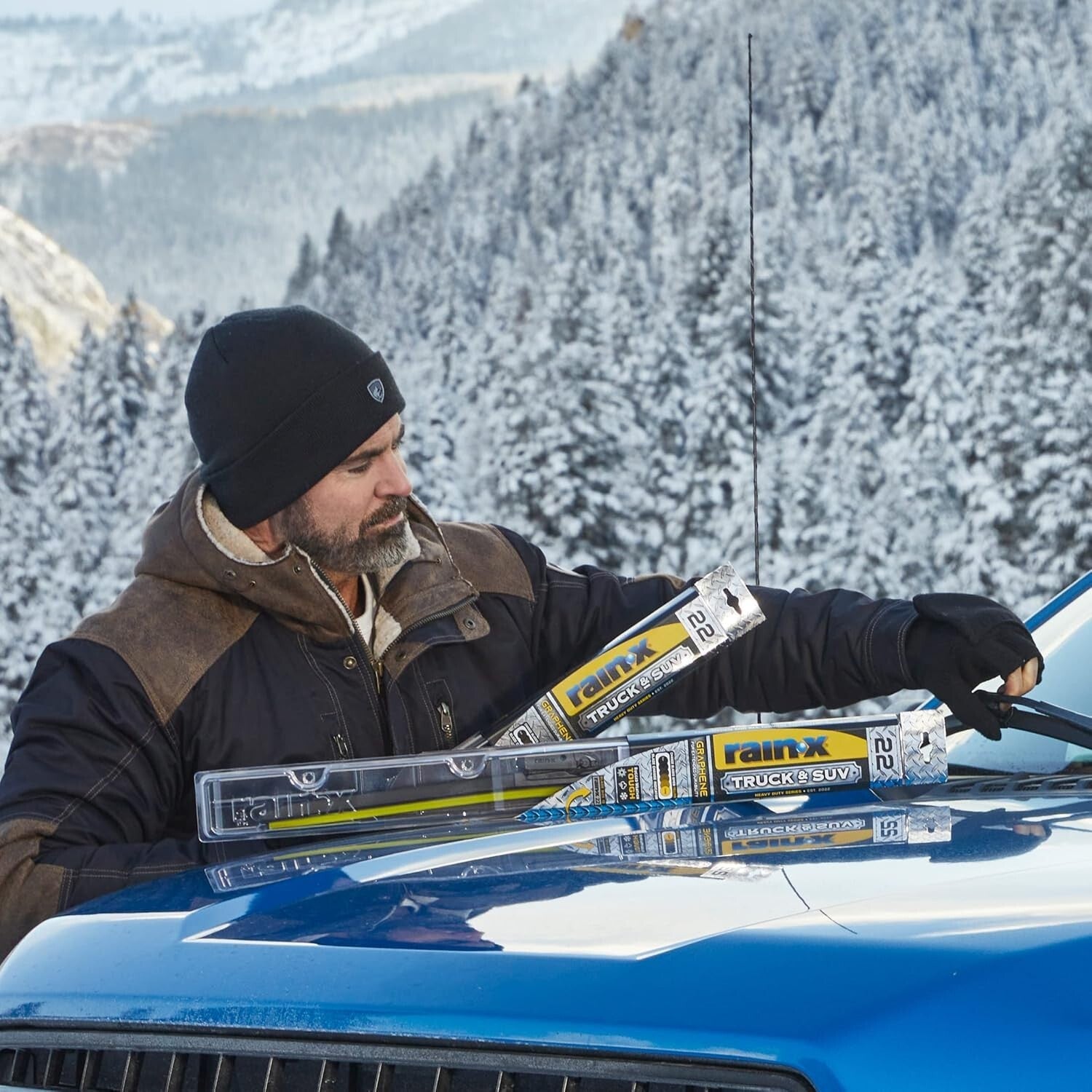 Rugged 22-Inch SUV & Truck Wiper Blades with UV Indicator - Safe Visibility