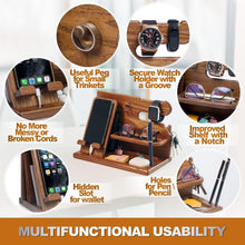 Load image into Gallery viewer, Multifunctional Phone Charging Station - Organizer for Watches, Wallets &amp; More