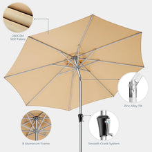 Load image into Gallery viewer, Elegant 9FT Outdoor Umbrella with UV Protection and Easy Crank Mechanism