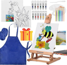 Load image into Gallery viewer, Complete Kids Painting Set with Table Easel &amp; 43-Piece Art Supplies