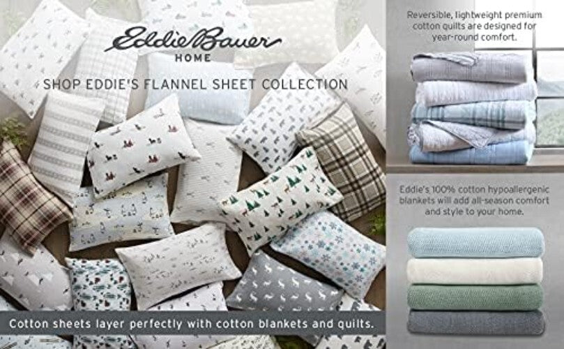 Deep Pocket King Sheet Set in Birch Forest - Extra Soft Cotton Flannel