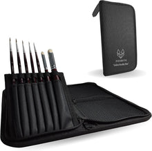 Load image into Gallery viewer, Kolinsky Sable Brush Set for Miniature Painting - Sizes 5/0 to 3, Walnut Handle