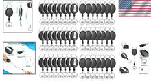 Load image into Gallery viewer, Retractable Badge Reel Set – 50 Durable Holders with Easy Clip &amp; Key Ring Access
