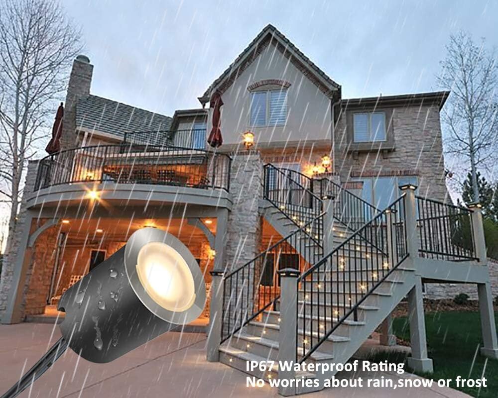 16-Pack Dimmable Outdoor LED Deck Lights φ32mm - Safe & Stylish Illumination