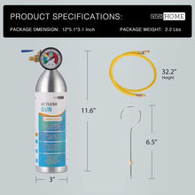 Load image into Gallery viewer, Lightweight A/C Flush Kit with 1L Capacity &amp; Pressure Gauge - Safe &amp; Reliable