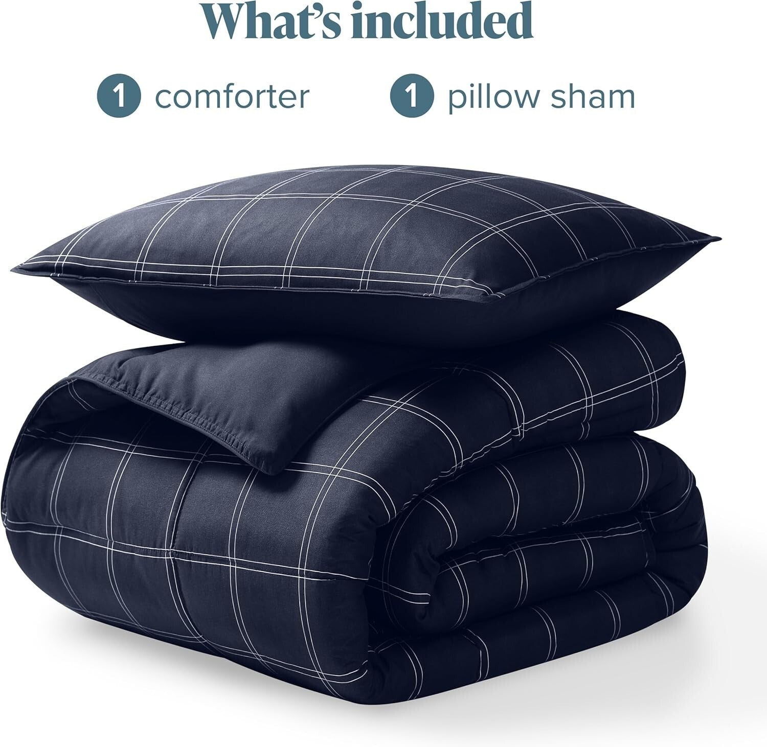 Luxury Down Alternative Comforter Set - Twin/Twin XL with Pillow Sham, Easy Care