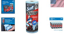Load image into Gallery viewer, High Absorbency Scott Blue Shop Towels: 30 Rolls of 9.4" x 11" Perforated Sheets