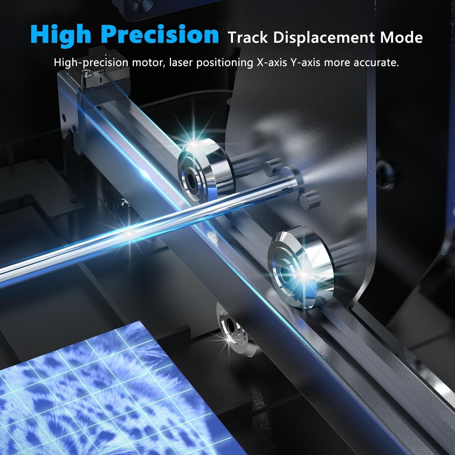 Precision 10W Laser Cutter with Air Assist - Ideal for Wood, Metal, Acrylic